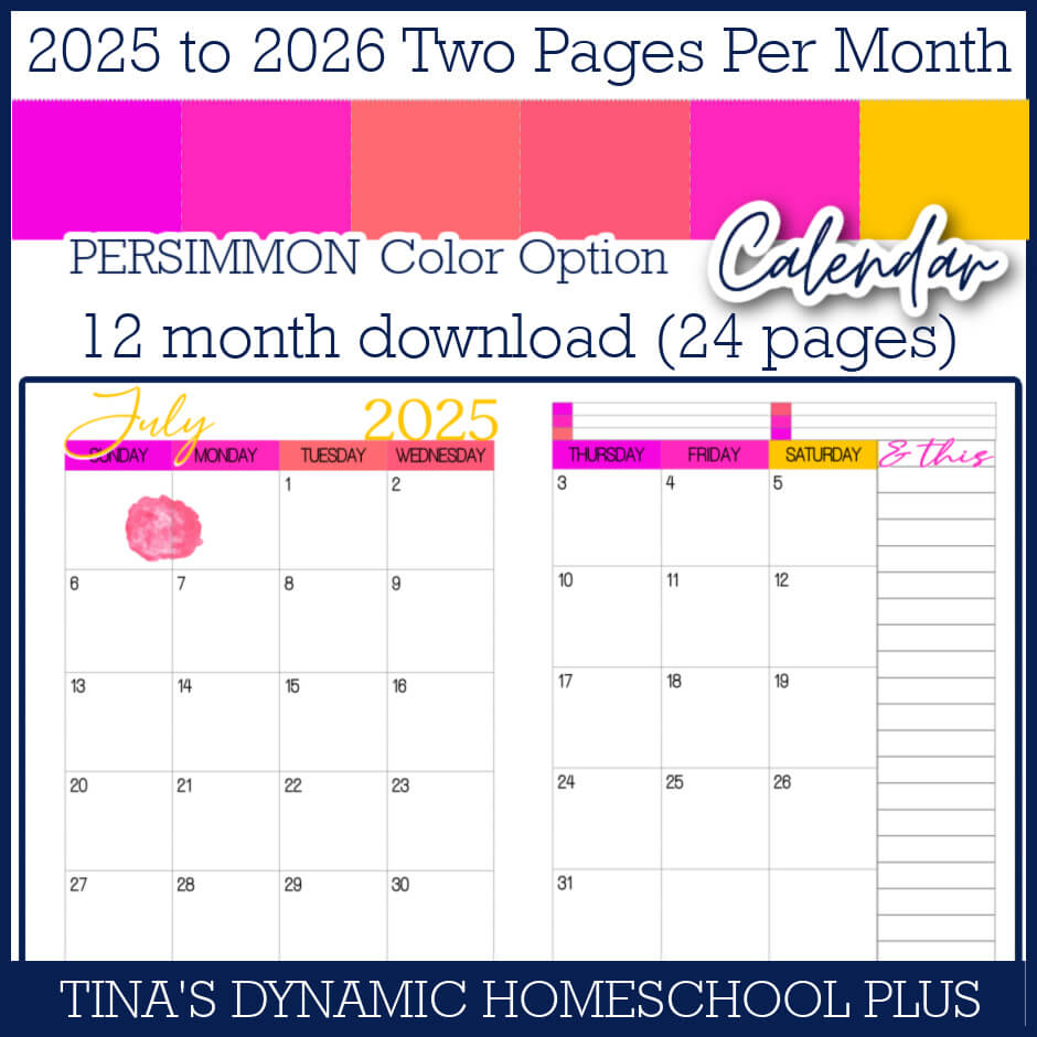 Printable Calendar 2026 2 Months Per Page