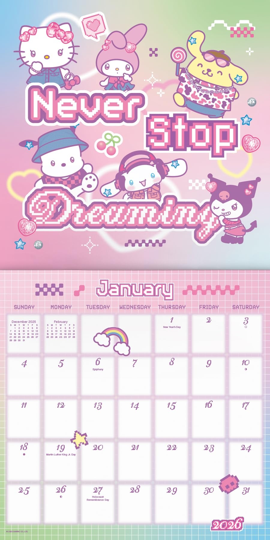 Hello Kitty 2026 Calendar Printable