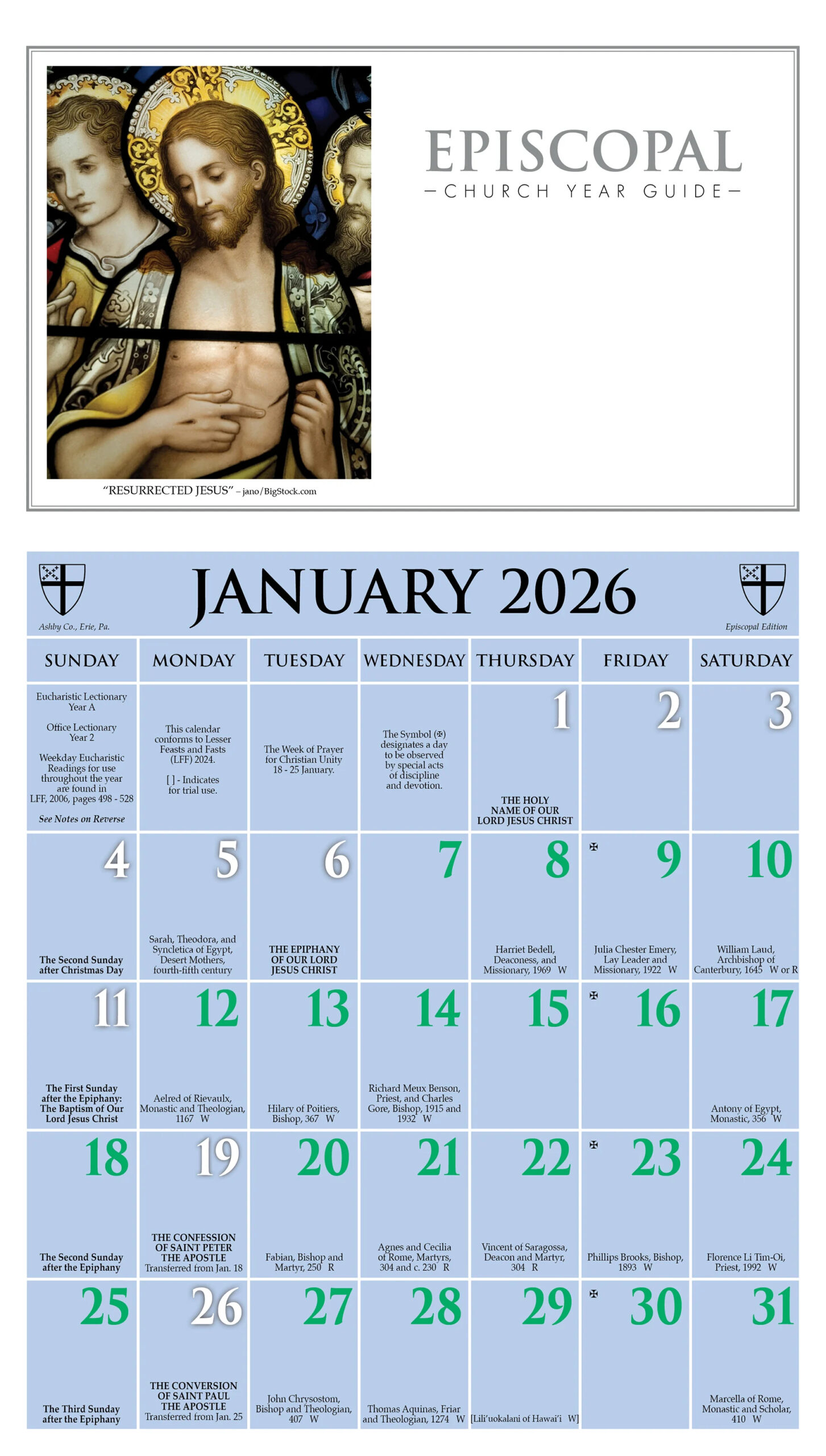 ChurchPublishing 2026 Episcopal Church Year Guide Kalendar
