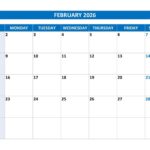 February 2026 Calendar Calendar best
