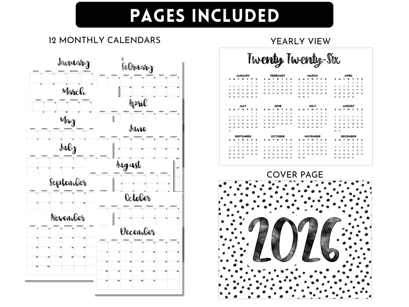 Printable Budget Calendar 2026