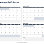 15 Free 2026 Monthly Calendar Templates Smartsheet