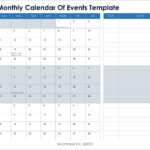 15 Free 2026 Monthly Calendar Templates Smartsheet
