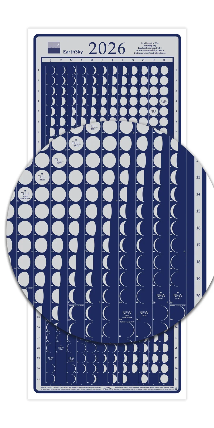 2026 EarthSky Lunar Calendar The EarthSky Store