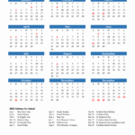 2026 Ireland Calendar With Holidays Monday Start