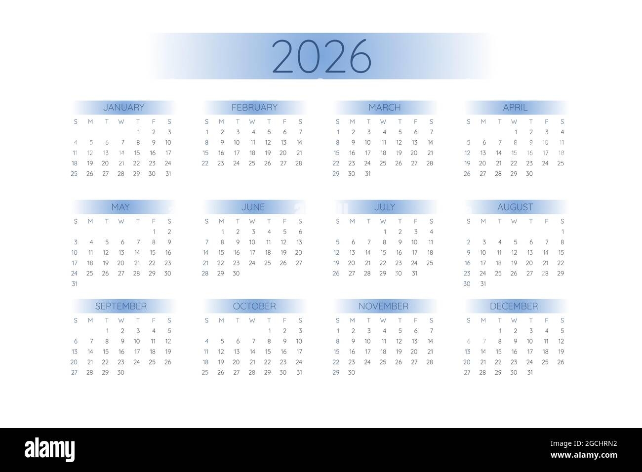 2026 Pocket Calendar Printable