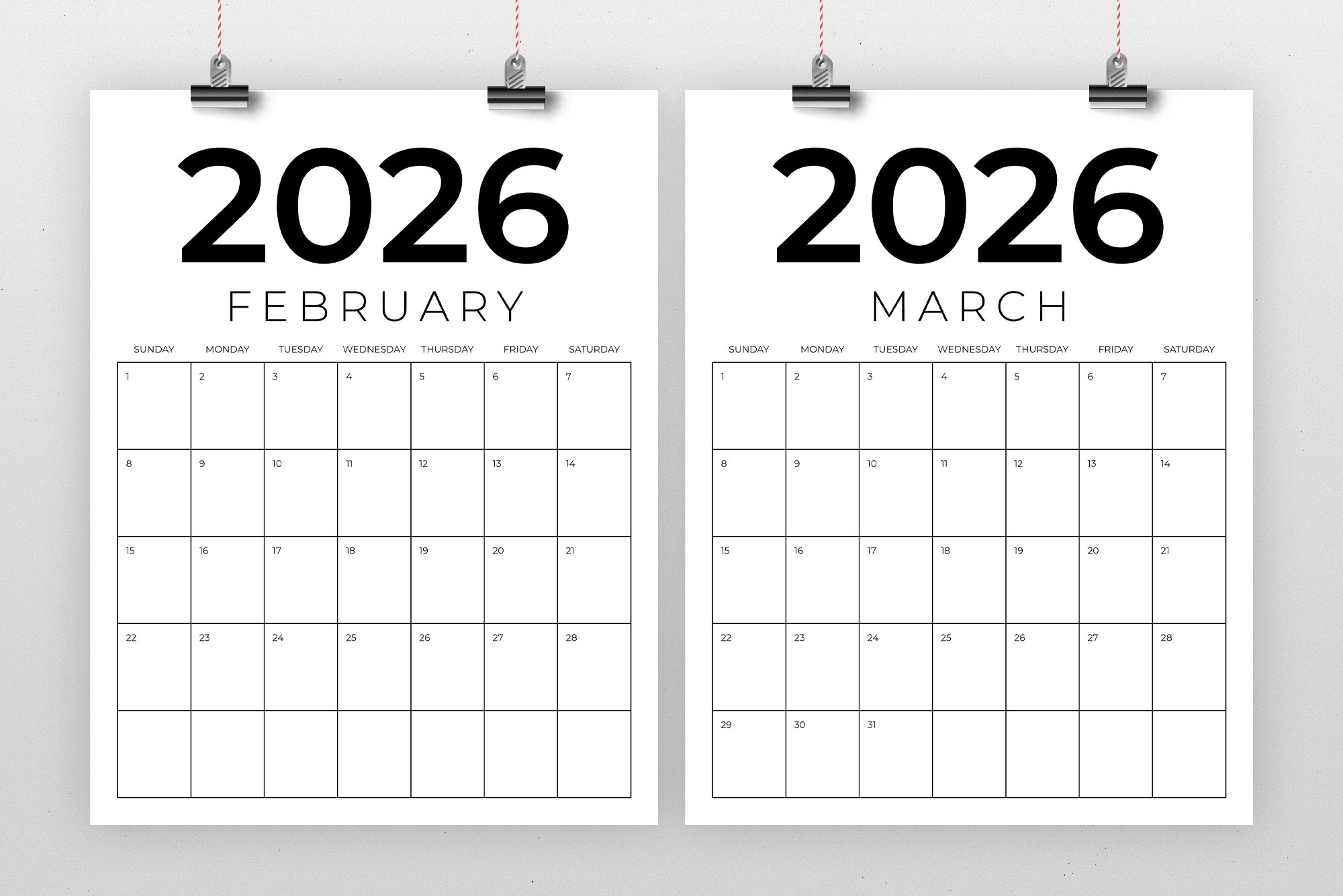 2026 Vertical 8 5 X 11 Inch Calendar Template 2486643 