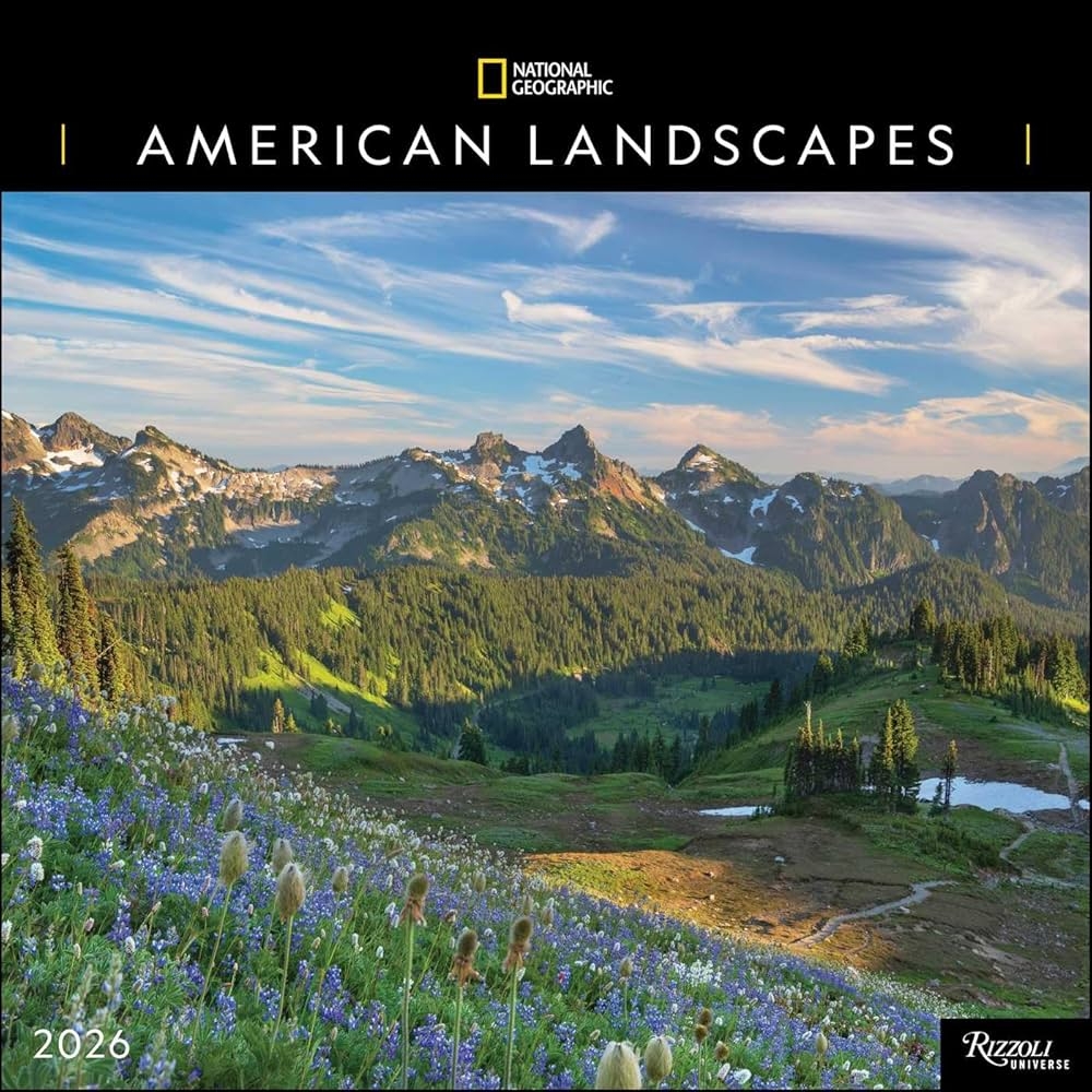 Amazon National Geographic American Landscapes 2026 Wall Calendar 9780789348463 National Geographic Books