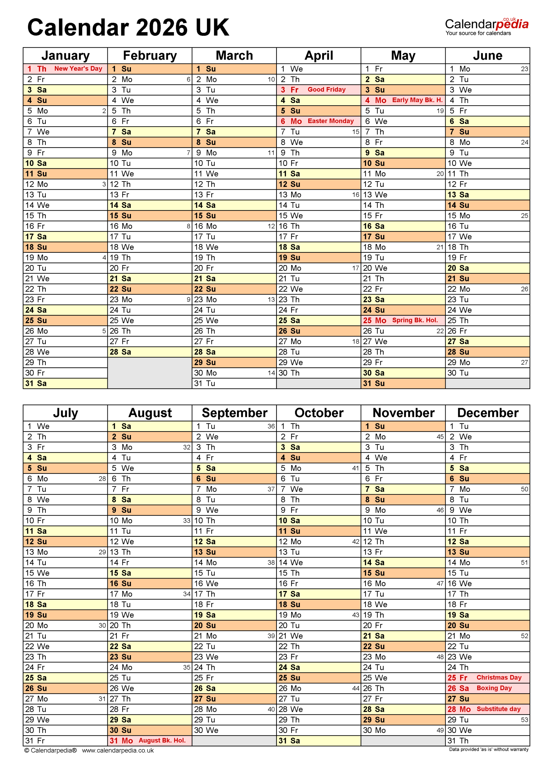 2026 Calendar Printable Wincalendar