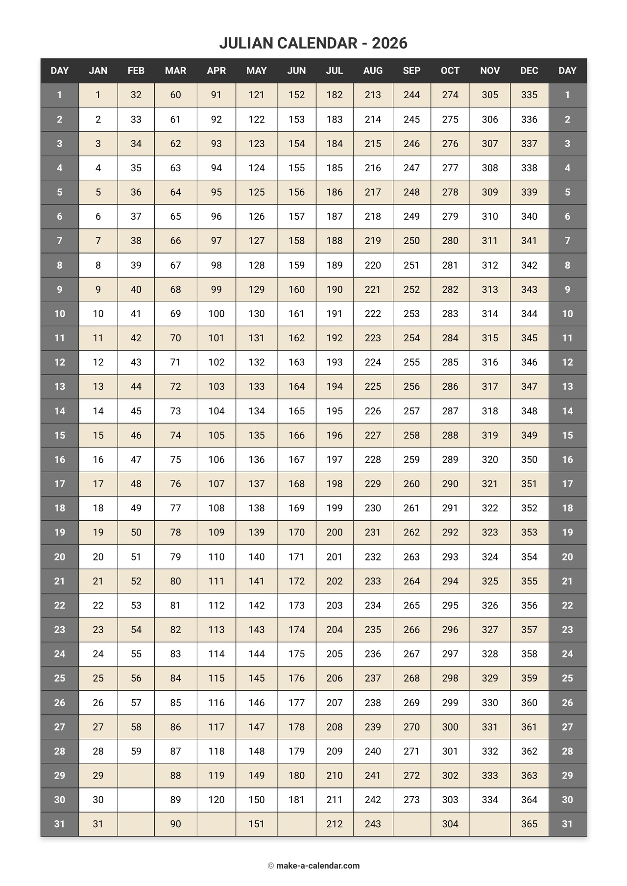Calendar Perpetual Printable 2019 Julian Date Calendar Julian Calendar 2026 Date Calculator Converter 