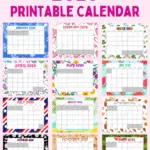 Cute Printable 2026 Monthly Calendar With Holidays Without Cassie Smallwood