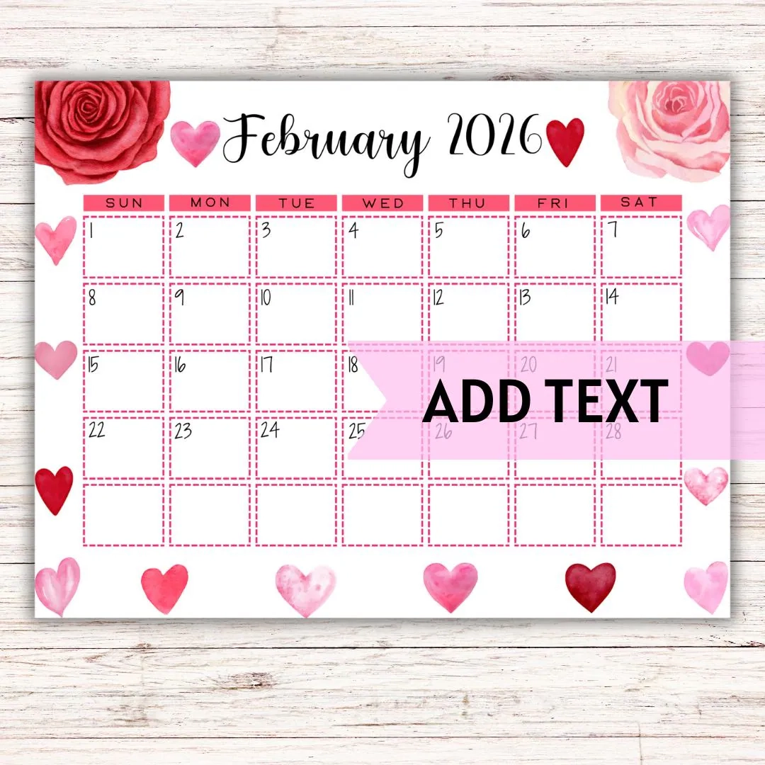 Printable Feb 2026 Calendar