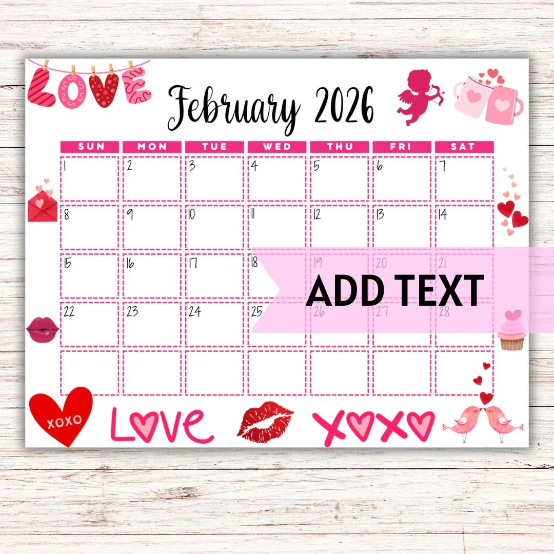February 2026 Calendar Printable