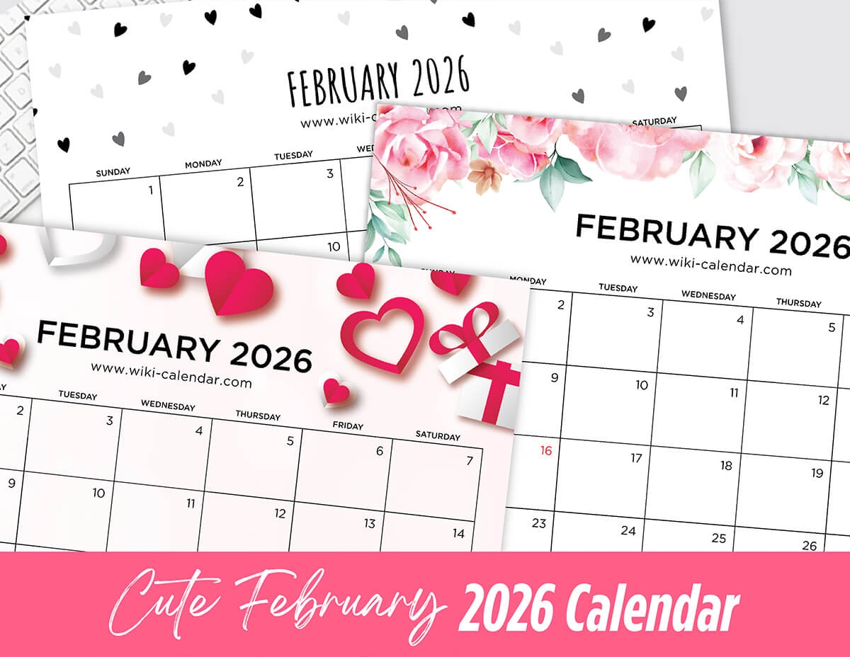 Wiki Calendar 2026 Printable