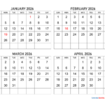 Four Months 2026 Calendar Calendar Quickly