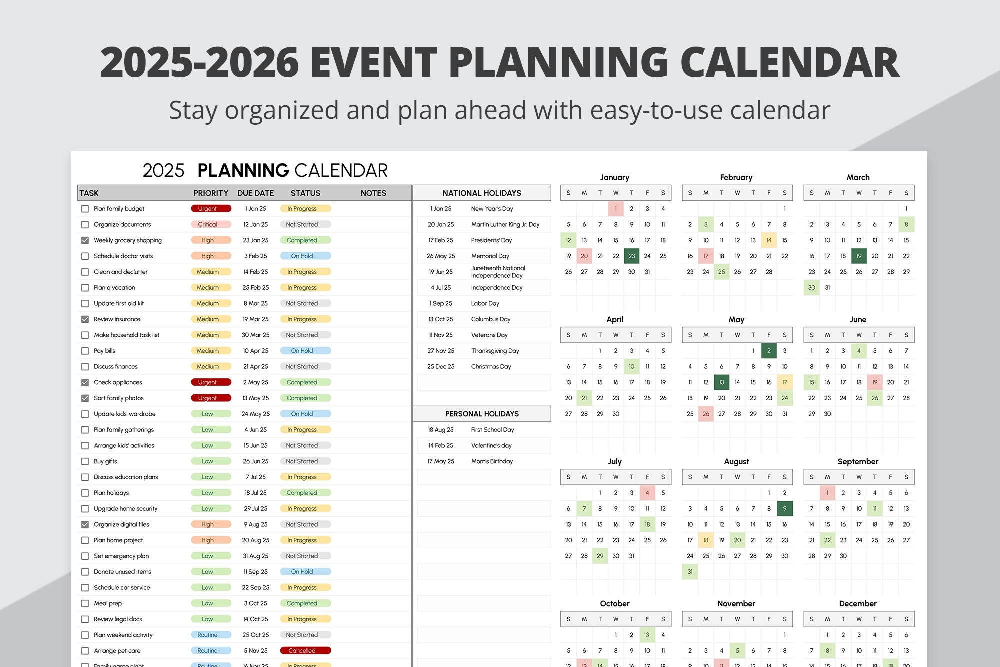 Free 2025 2026 Event Planning Calendar Template In Google Sheets And Microsoft Excel Thegoodocs