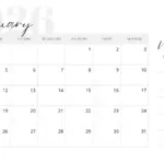 Free And Editable January 2026 Calendar Templates Canva