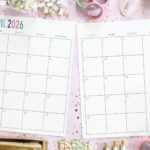 Free Printable 2 Page Blank Monthly Calendar 2026