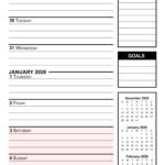 Free Printable 2026 Weekly Calendars For Easy Planning Free Printables Lettering SVG Files Tools Apps