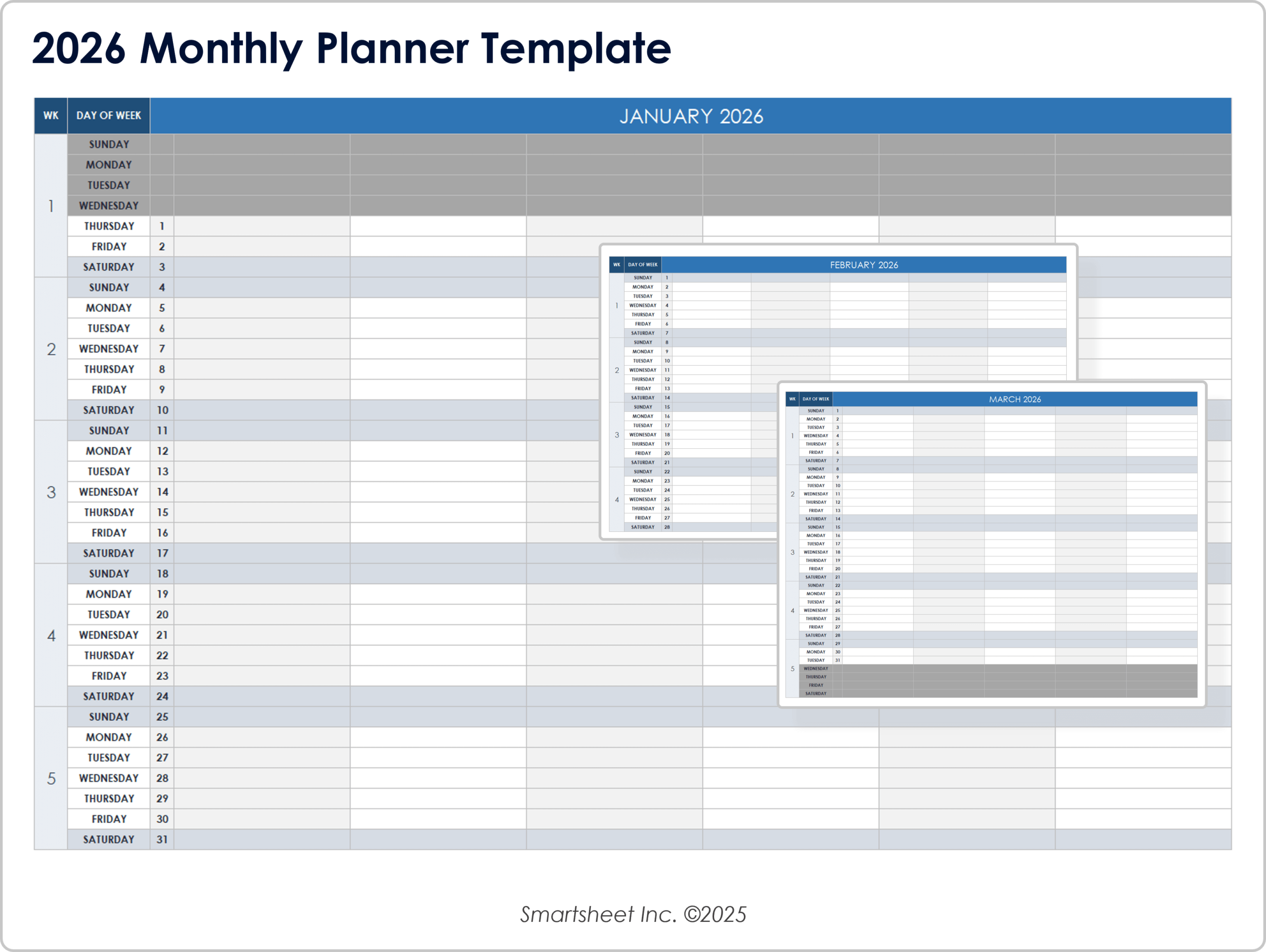 Free Printable Daily Calendar Templates