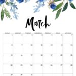 Free Printable Floral Calendar 2026 Paper Trail Design