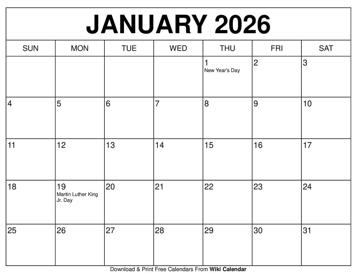 Free Printable Calendars Printfree 2026 Free Printable Calendars Printfree 2026