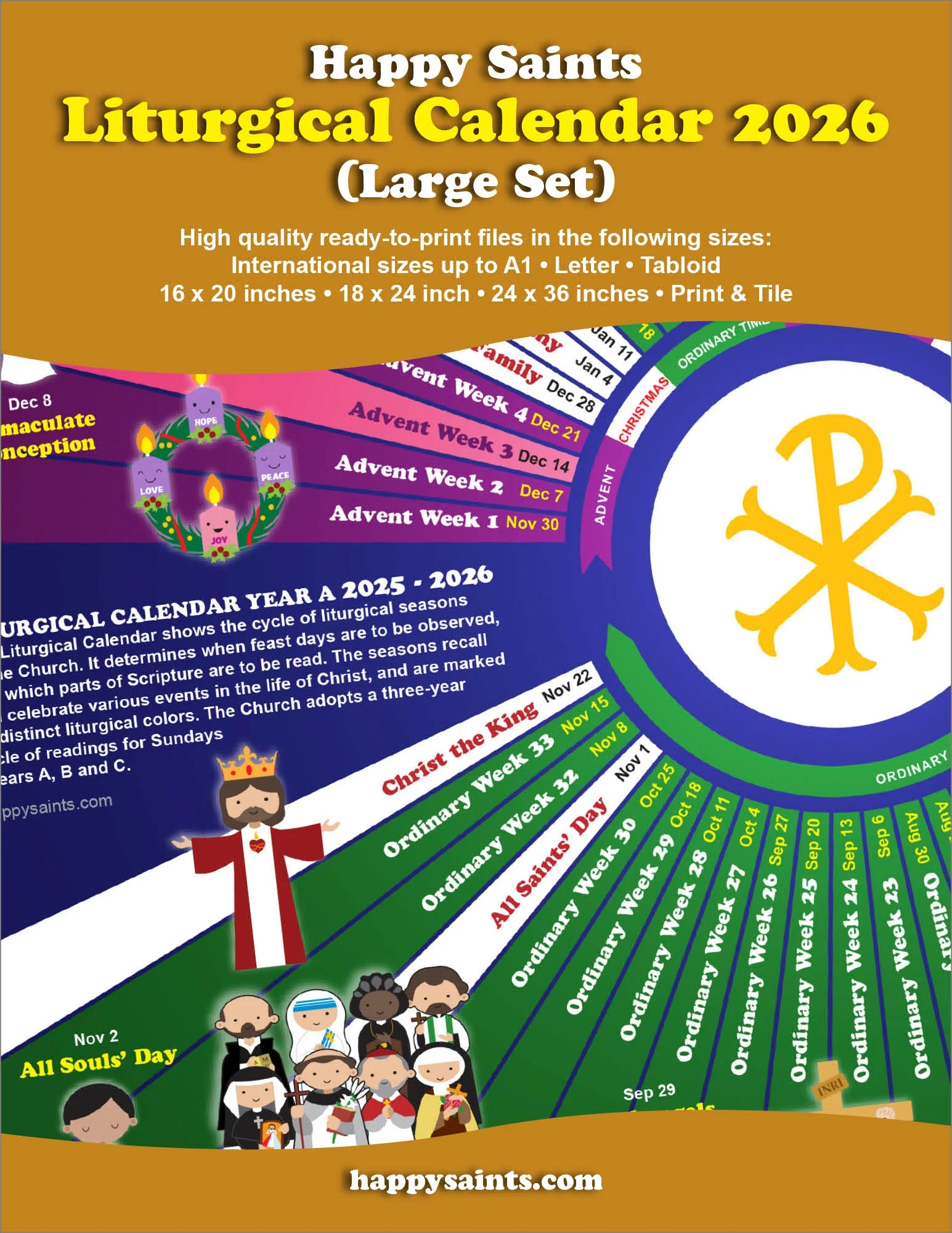 Liturgical Calendar 2026 Printable
