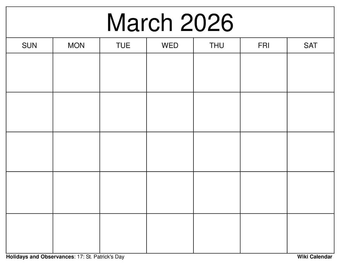 Free Printable Editable Calendars 2026 Free Printable Editable Calendars 2026