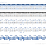 Monitor Calendar Strip Template
