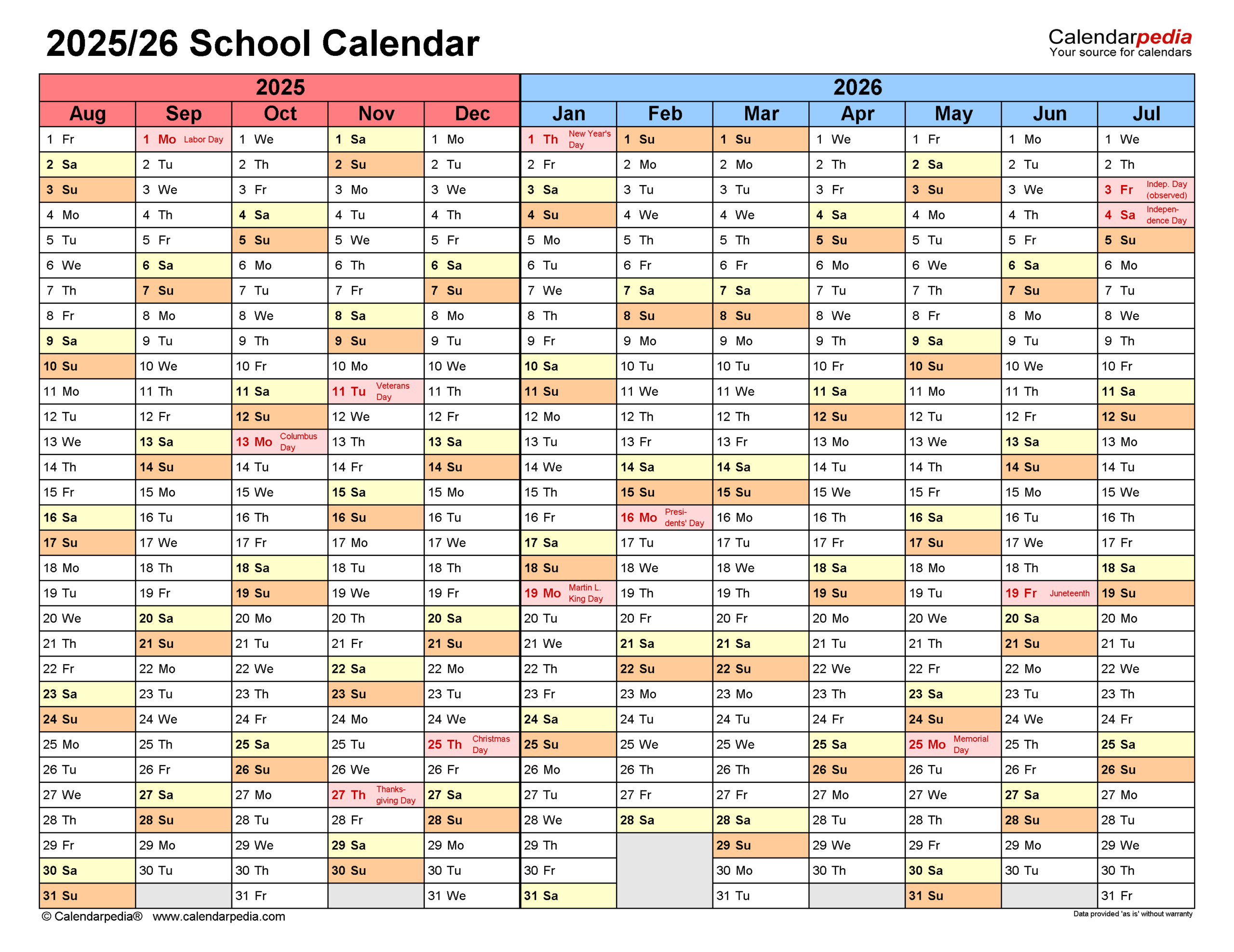 School Calendars 2025 2026 Free Printable Excel Templates School Calendars 2025 2026 Free Printable Excel Templates