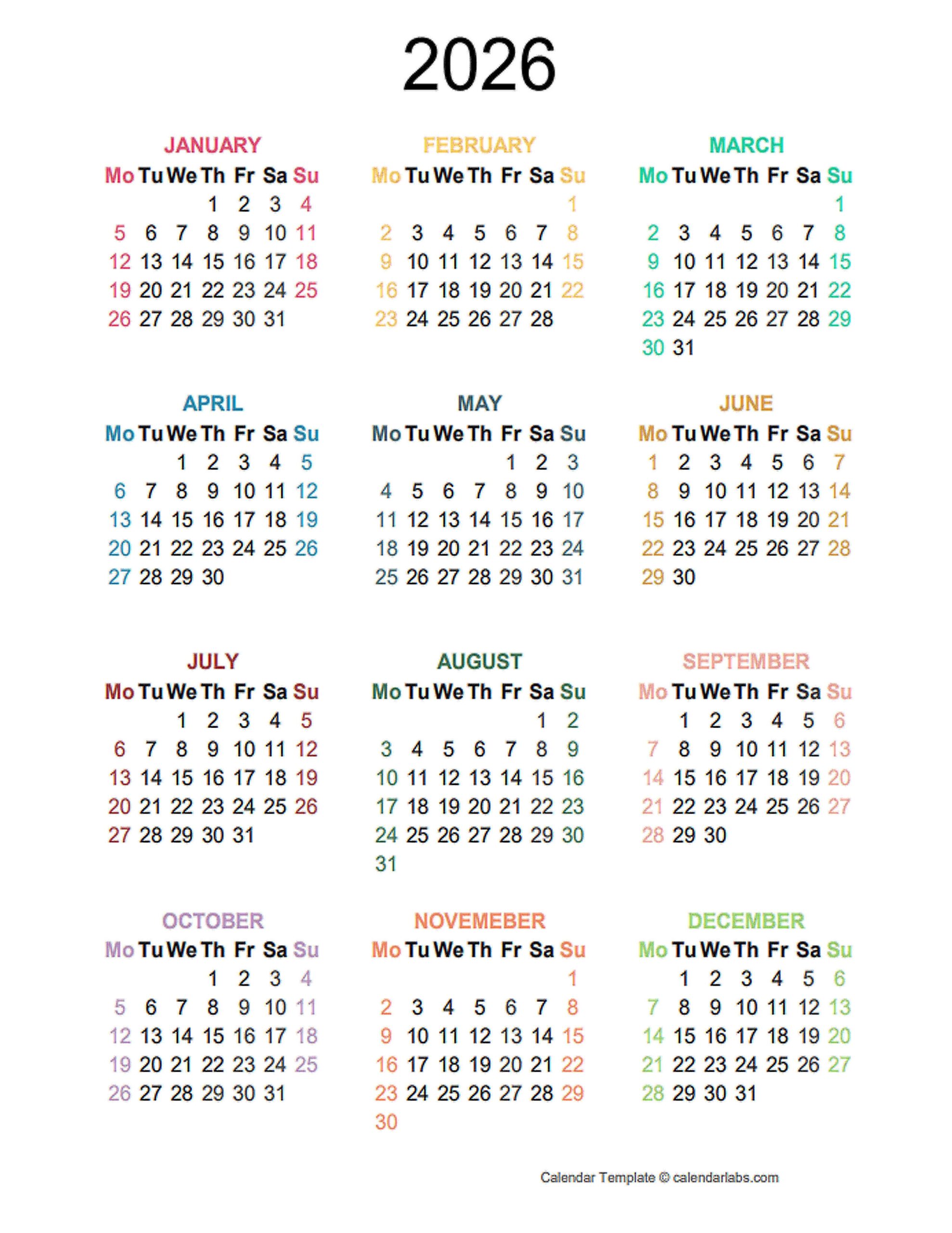 Rci Weeks Calendar 2026 Printable
