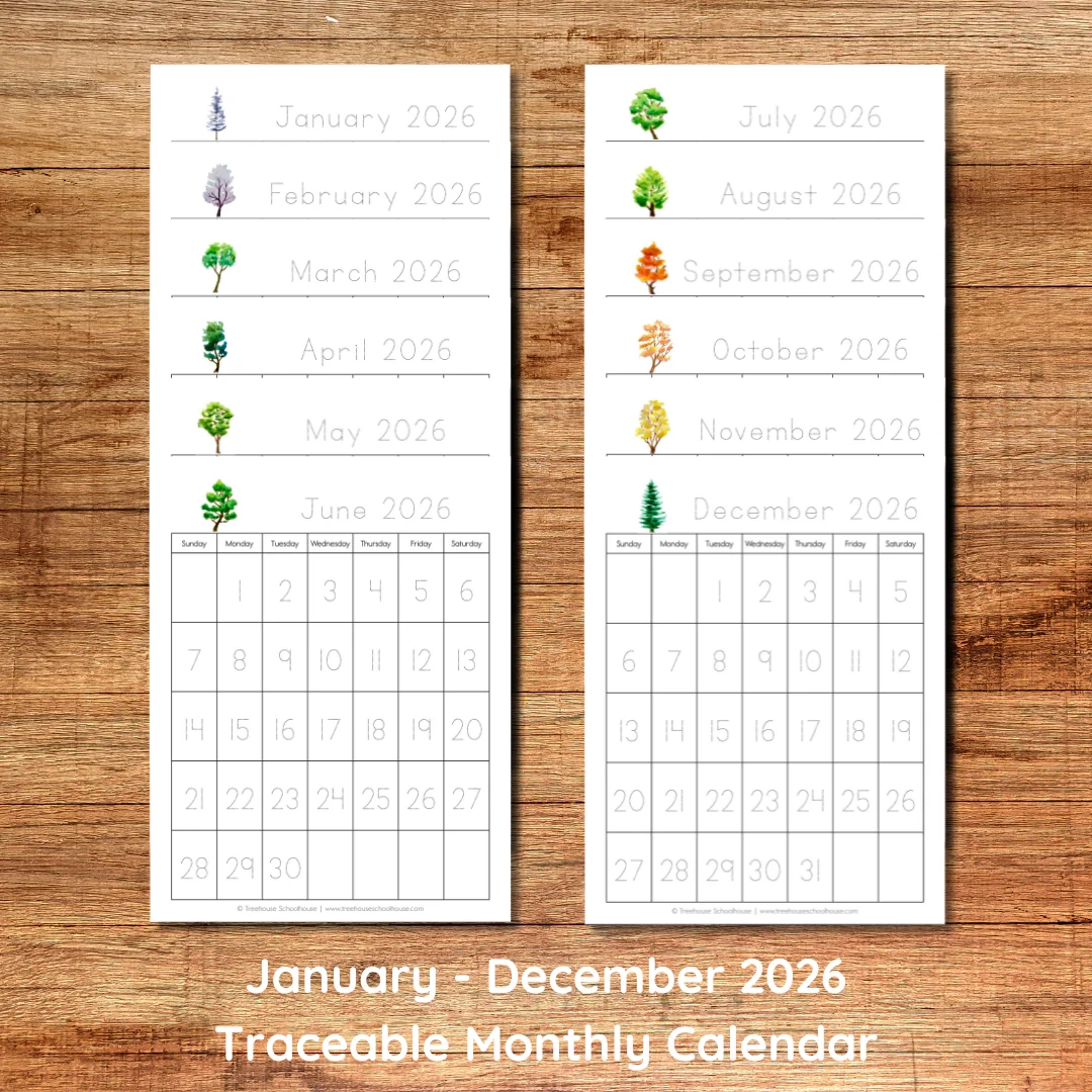 2026 Month Calendar Printable