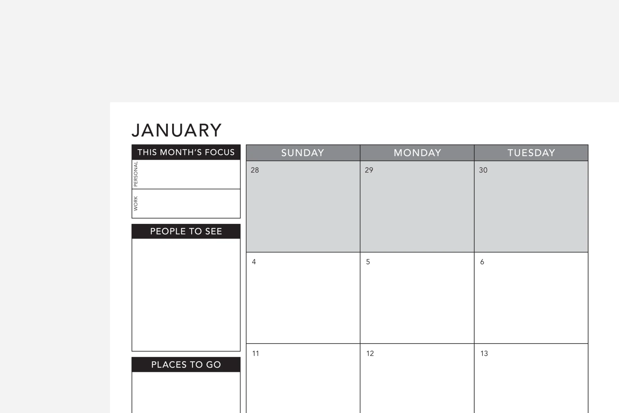 Weekly 2026 Planner PDF Free Printable Passion Planner